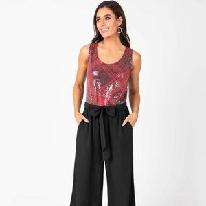 Agnes & Dora™ Essential Tank Sequin Gift Plaid - R